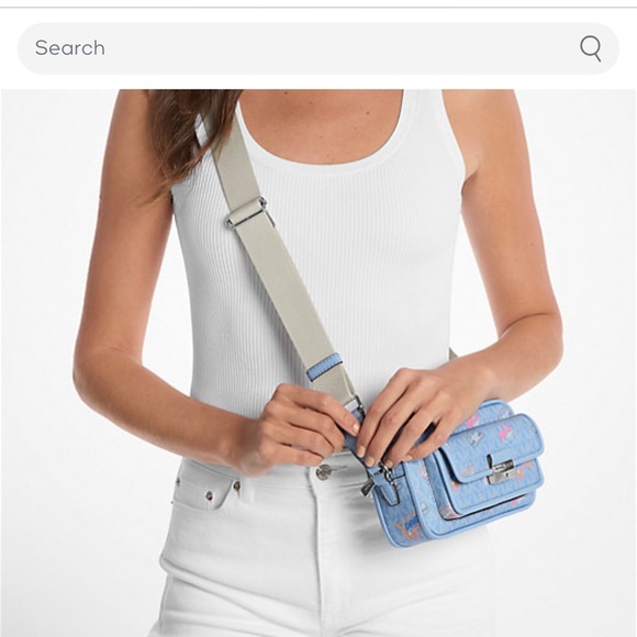 Bradshaw Extra-Small Embellished Signature Logo Camera Crossbody Bag Michael Kor - Picture 4 of 5
